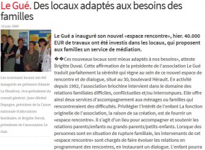 article sur les nouveaux locaux